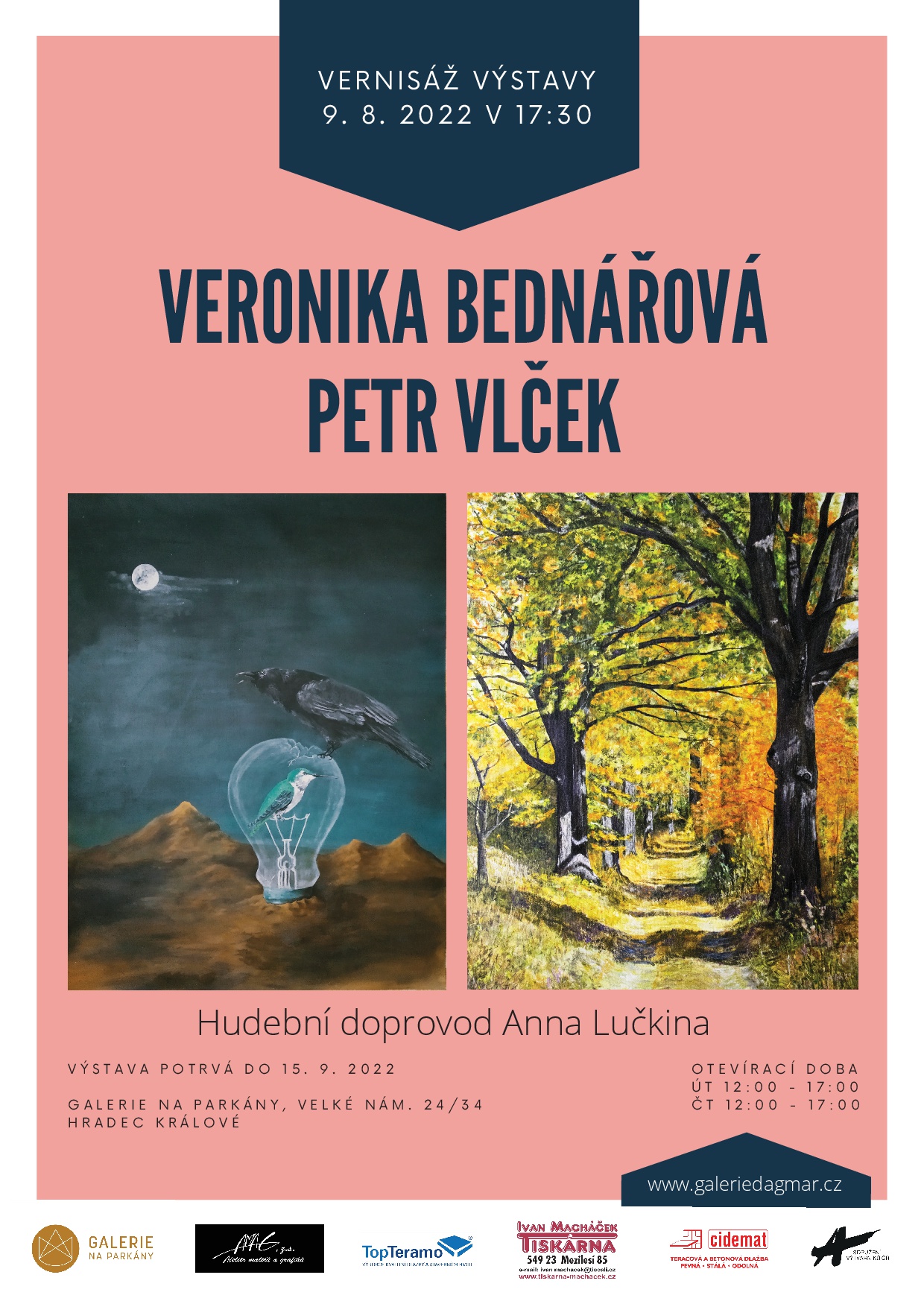 Výstava Veroniky Bednářové a Petra Vlčka
