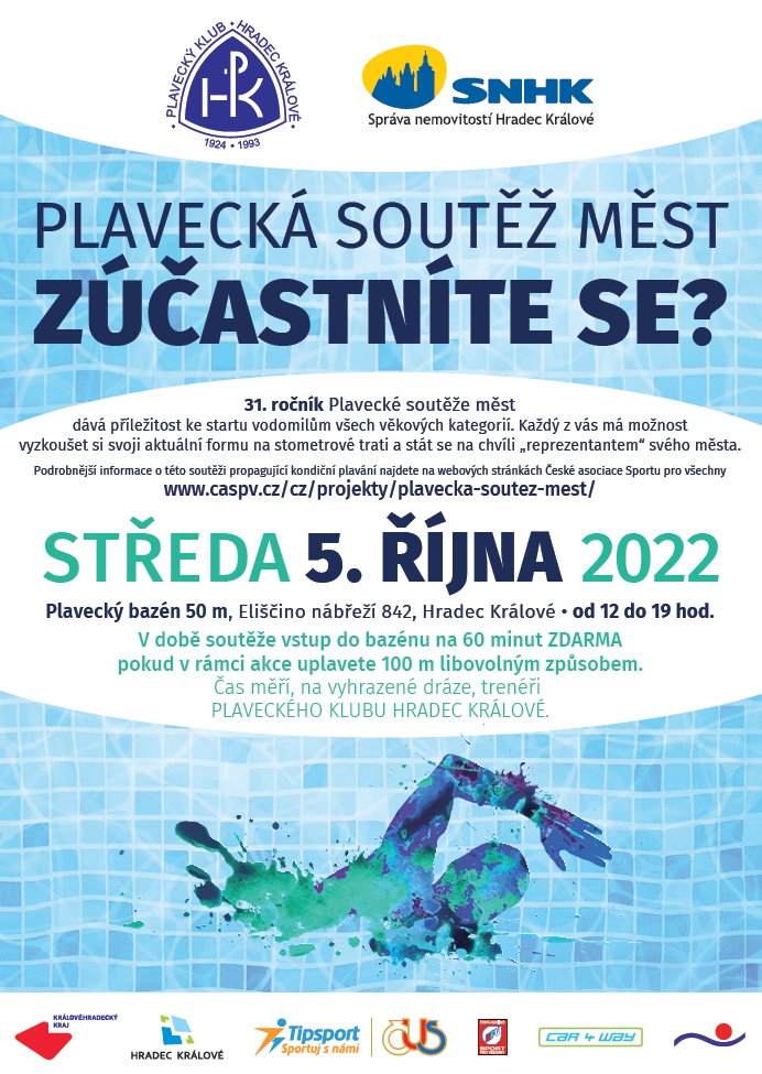 Plavecká soutěž měst 2022 - 31. ročník 