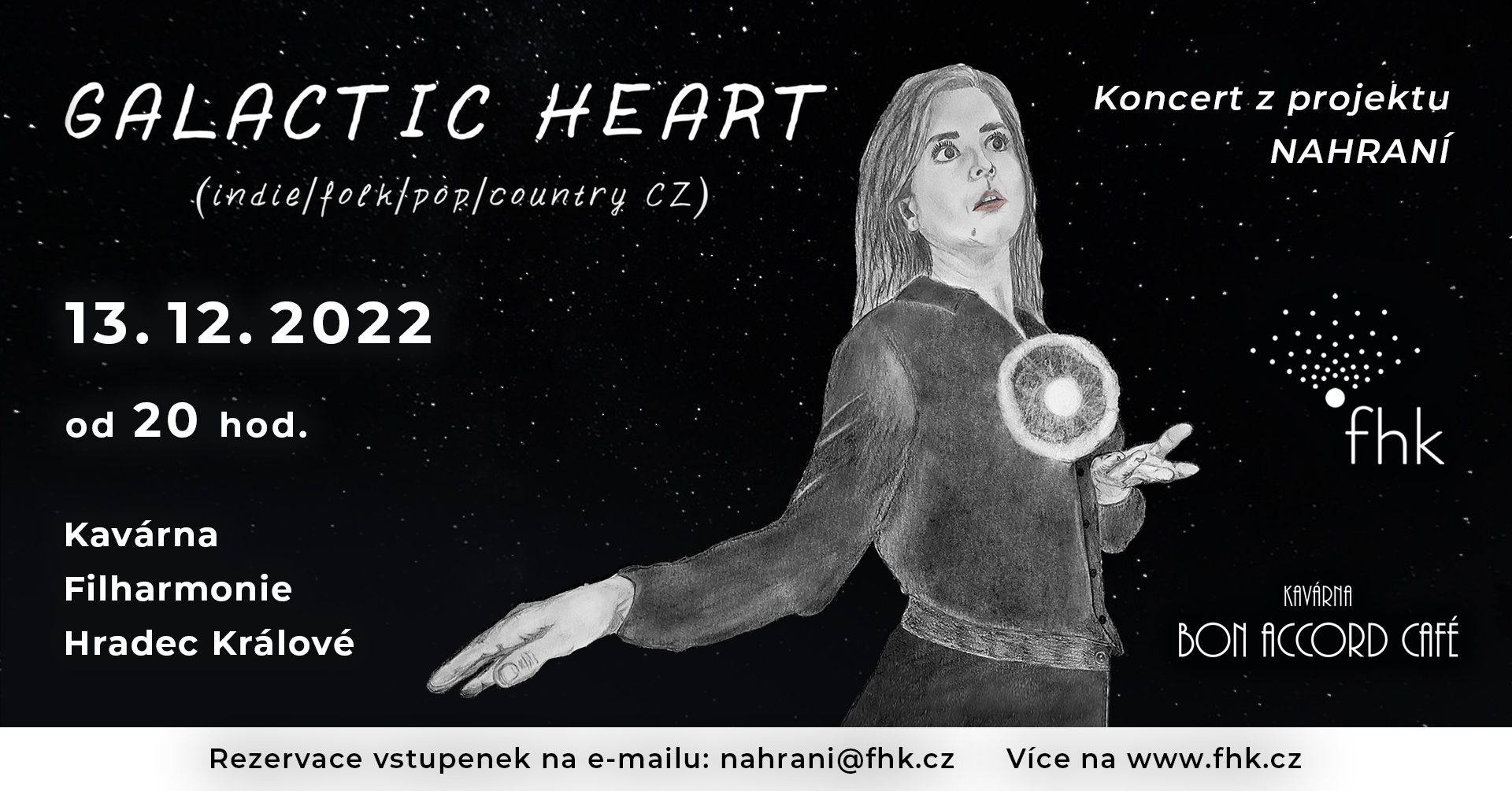 NAHRANÍ – Galactic Heart – Alena Drtinová s kapelou
