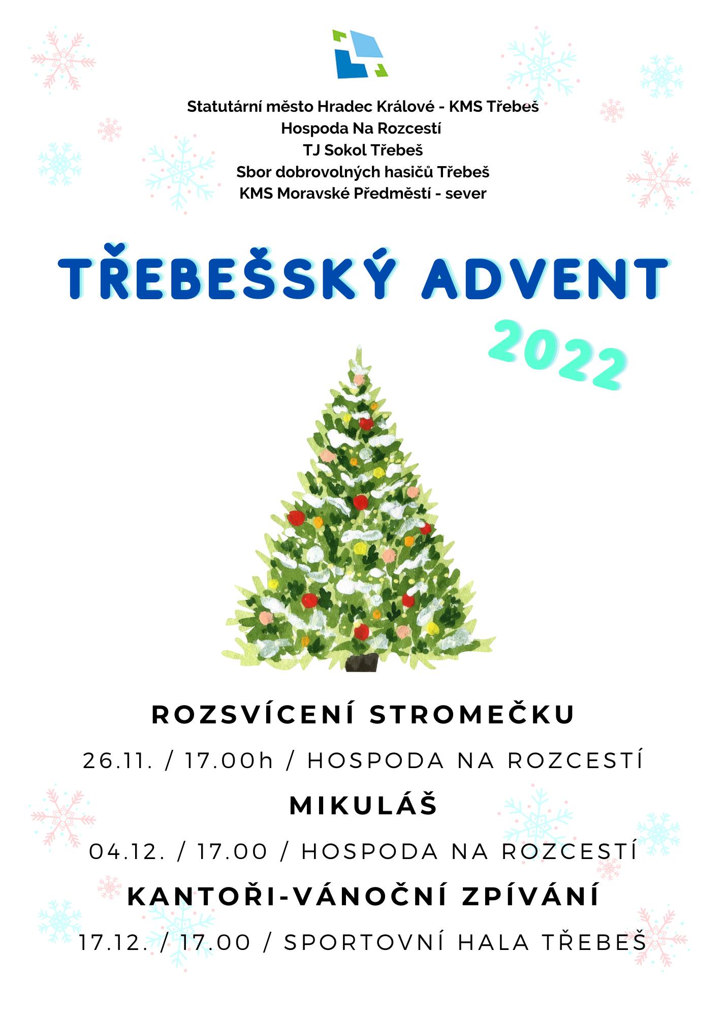 Třebešský advent - Rozsvícení stromečku