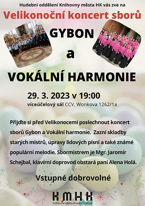Velikonoční koncert sborů Gybon a Vokální Harmonie