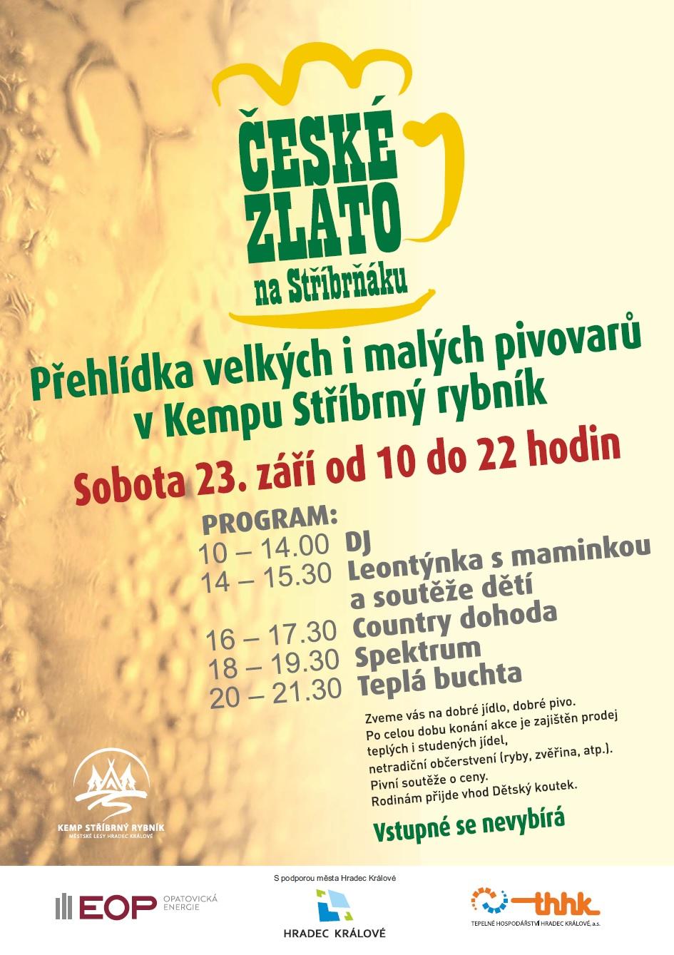 České zlato na Stříbrňáku - přehlídka velkých i malých pivovarů