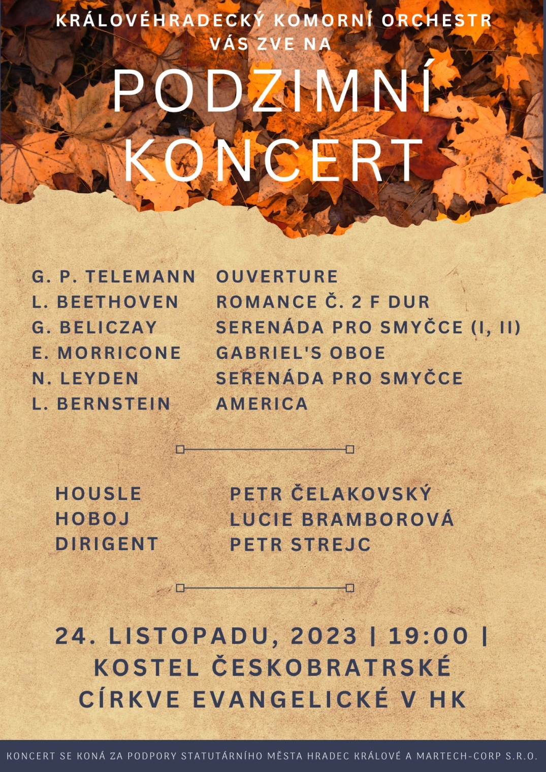 Podzimní koncert Královéhradeckého komorního orchestru