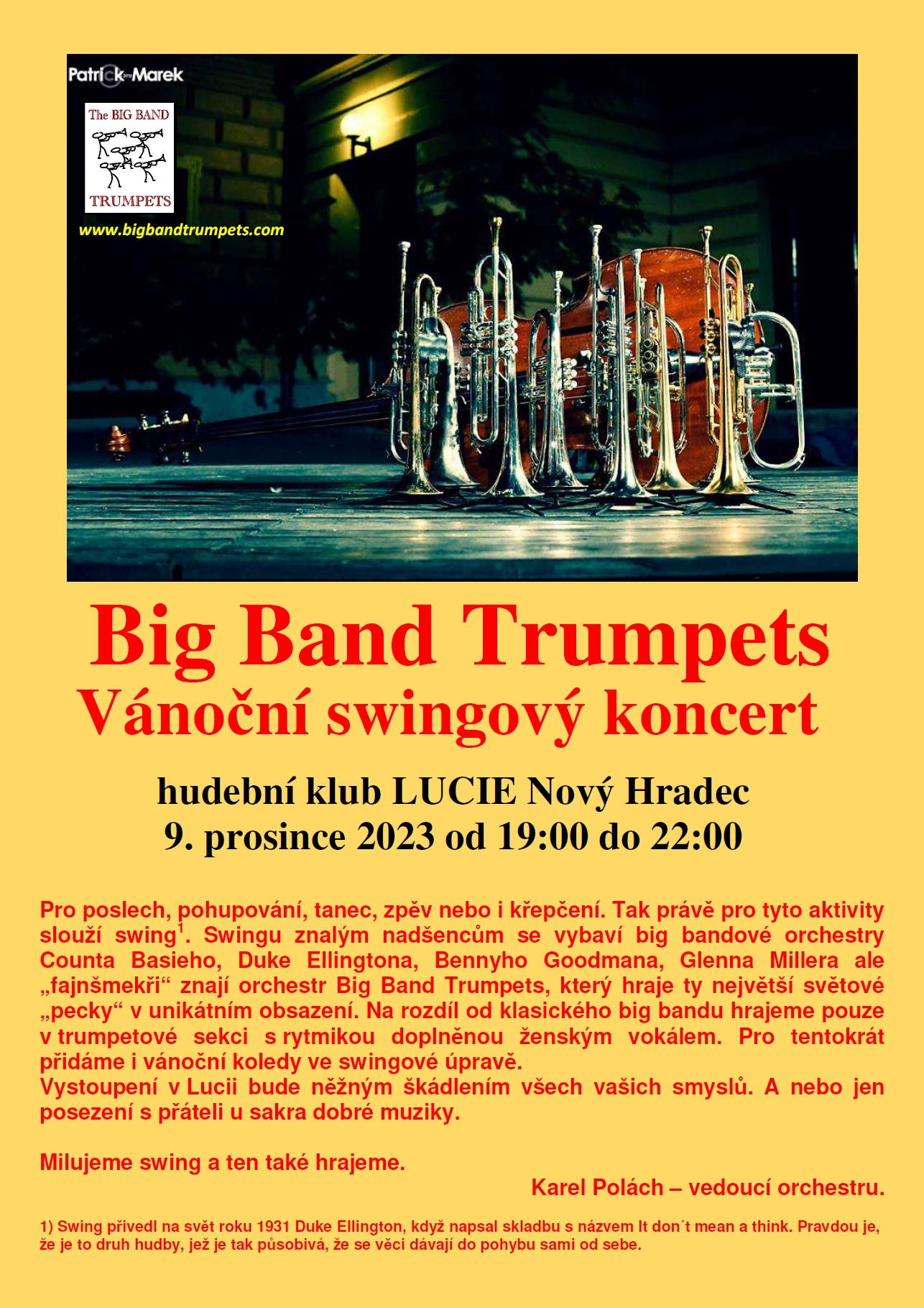 Big Band Trumpets - vánoční koncert