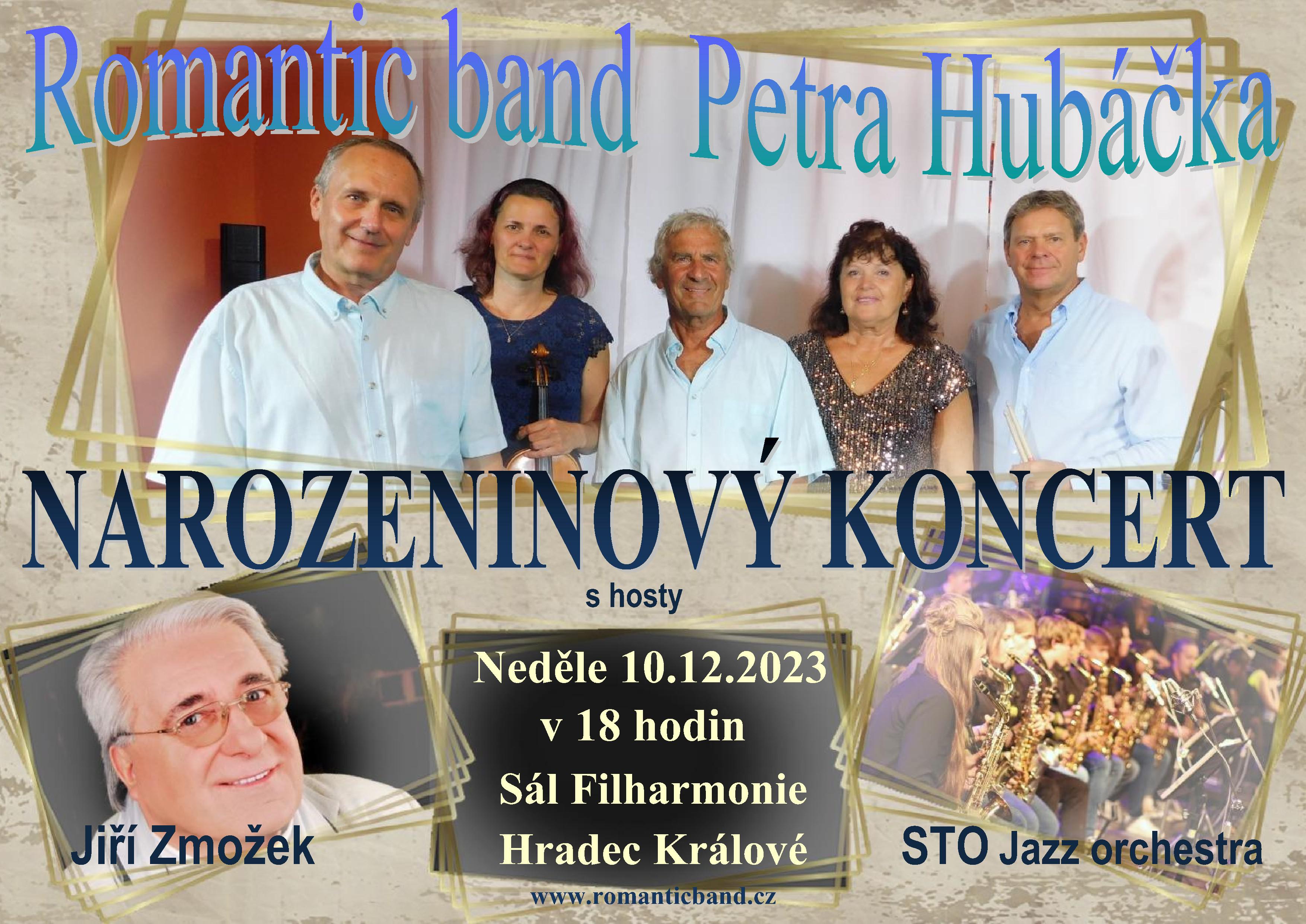 Romantic band Petra Hubáčka - narozeninový koncert s hosty